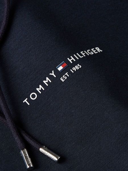 Tommy Hilfiger Hoodie avec logo et détails contrastés - bleu (DW5)