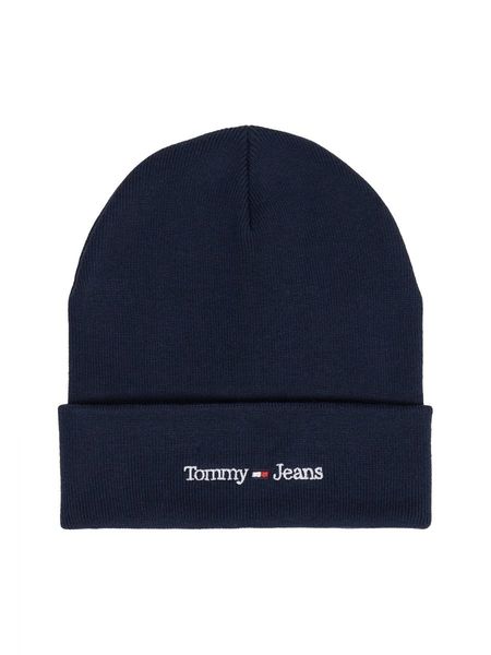 Tommy Hilfiger Rib knit logo beanie - blue (C87)