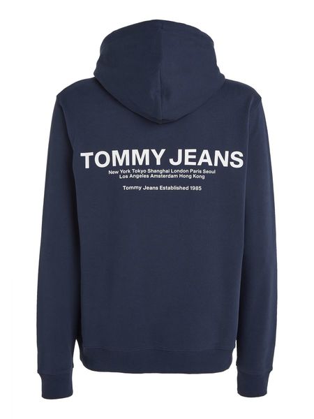 Tommy Jeans Sweat à capuche à logo graphique - bleu (C87)
