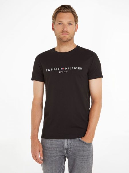 Tommy Hilfiger Shirt avec impression du logo - noir (BAS)