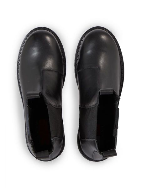 Tommy Hilfiger Urban Leather Cleat Platform Chelsea Boots - black (BDS)