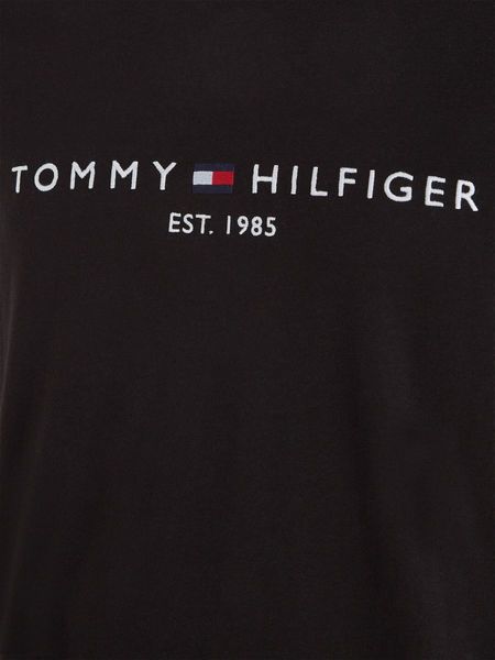 Tommy Hilfiger Shirt mit Logoprint - schwarz (BAS)