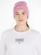 Tommy Hilfiger Rib knit logo beanie - pink (TOB)