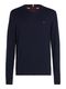 Tommy Hilfiger Cotton and cashmere V-neck sweater - blue (DW5)