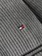 Tommy Hilfiger Essential Rib Knit Scarf with Flag - gray (0IM)