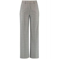 Gerry Weber Collection Pantalon glencheck à jambe large - gris/bleu (02085)