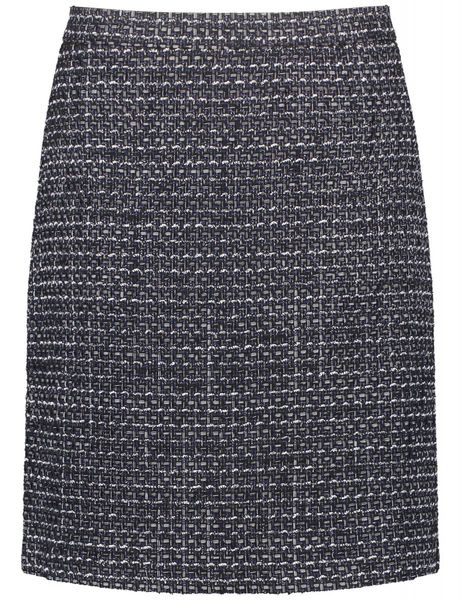 Gerry Weber Collection Short structured skirt - blue/black (08010)
