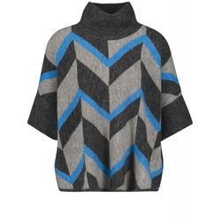 Gerry Weber Edition Wool short-sleeved jumper - gray/blue (02080)