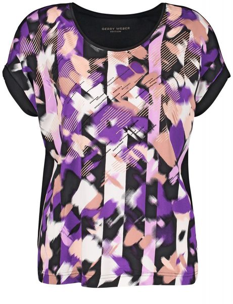 Gerry Weber Edition Patterned blouse shirt  - pink/black/purple (03018)