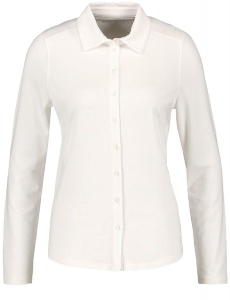 All white outlet button down polo