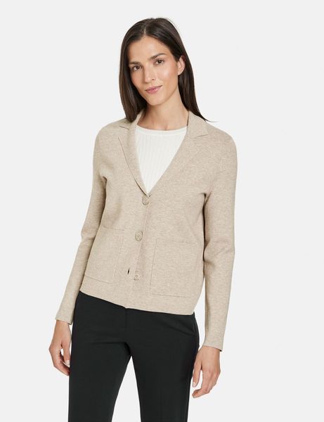 Gerry Weber Edition Cardigan with collar - beige (904980)