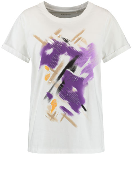 Gerry Weber Edition T-Shirt - white/purple (99700)
