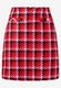 More & More Skirt with maxi check - red (3523)