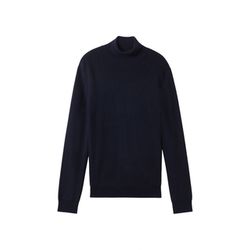 Tom Tailor Basic turtleneck sweater - blue (13160)