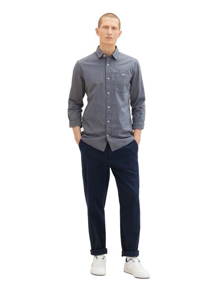 Tom Tailor Hemd mit Struktur - grau/blau (32294)