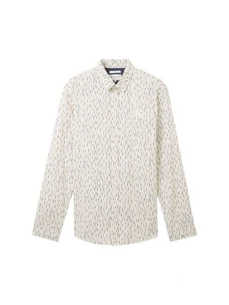 Tom Tailor Shirt with allover print  - white (32272)