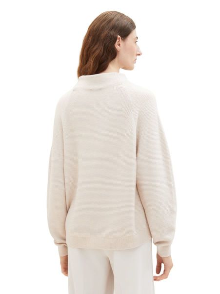 Tom Tailor Knitted sweater with raglan sleeves - beige (32398)