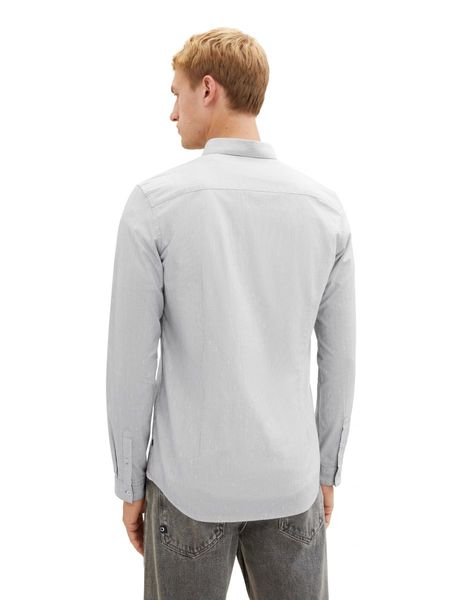 Tom Tailor Hemd mit Struktur - weiß/grau (32292)