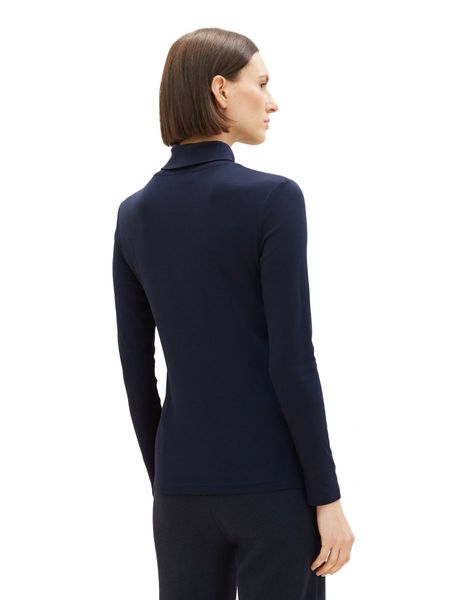 Tom Tailor Long sleeve shirt with turtleneck - blue (10668)