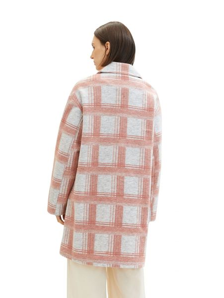 Tom Tailor Check coat - pink (33772)