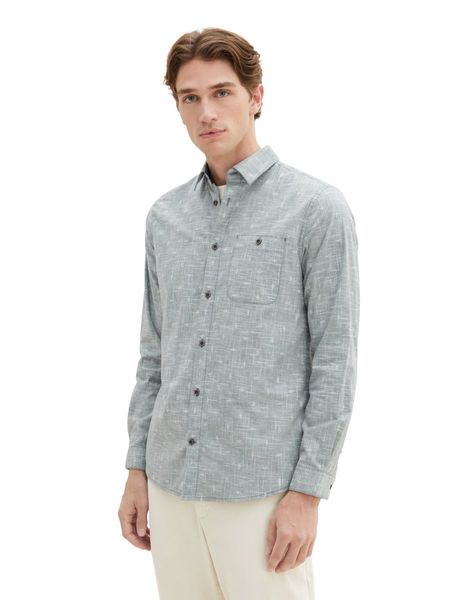 Tom Tailor Shirt with all-over print - green (32320)