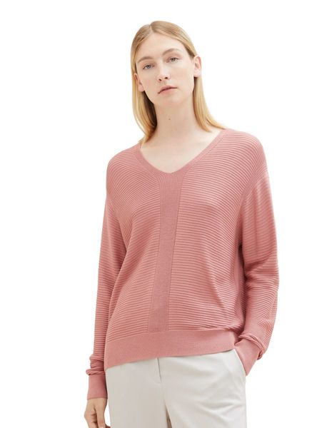 Tom Tailor V-neck sweater - pink (32224)