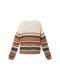 Tom Tailor Striped knitted sweater - brown/beige (32444)