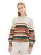 Tom Tailor Striped knitted sweater - brown/beige (32444)