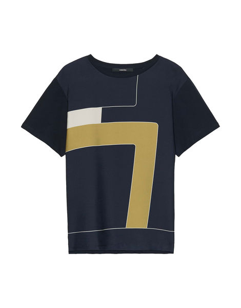 someday T-Shirt - Kirlina print - blue (60018)