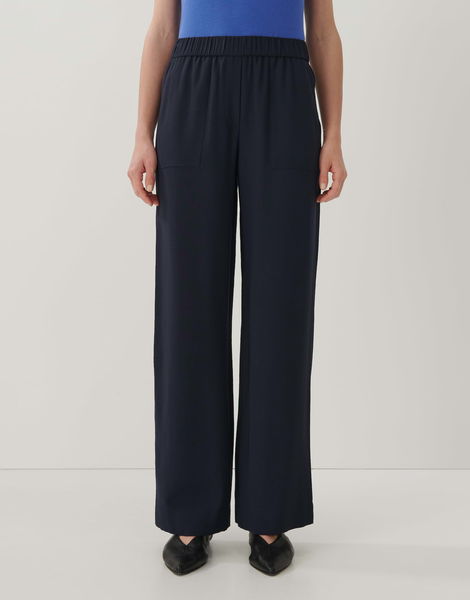 someday Pantalon en tissu -  Cedora detail - bleu (60018)