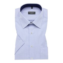 Eterna Poplin short-sleeved shirt Comfort Fit - blue (10)