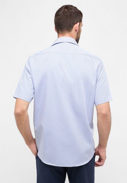 Eterna Chemise à manches courtes en popeline Comfort Fit - bleu (10)