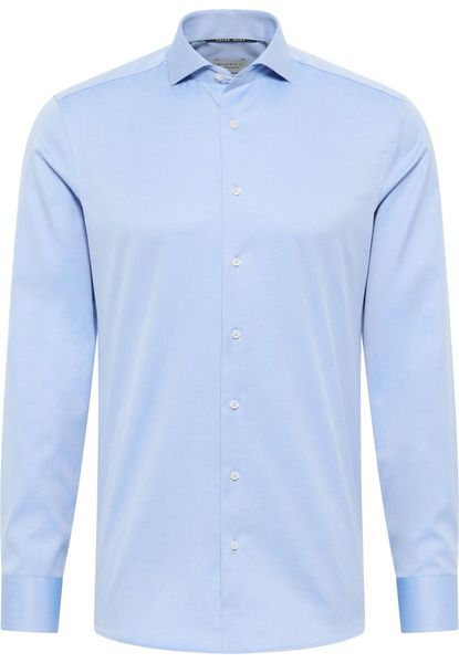 Eterna Slim Fit: long sleeve shirt  - blue (14)