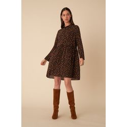 Des petits Hauts Kleid - Evelyne - schwarz/pink/braun (im844)