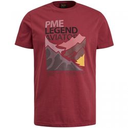 PME Legend T-shirt with front print - red (Red)