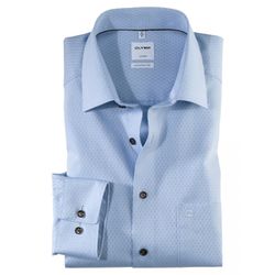 Olymp Comfort fit : chemise d'affaires - bleu (11)