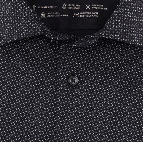 Olymp Modern Fit: Shirt - black (68)