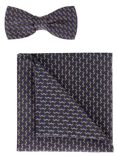 Olymp Bow tie/pocket set - brown (28)
