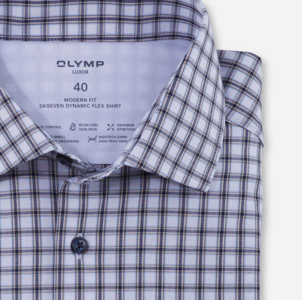 Olymp Modern Fit : business shirt - blue (22)