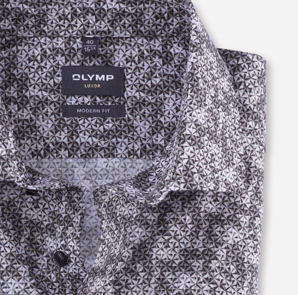 Olymp Modern Fit : Business Shirt - gray (23)