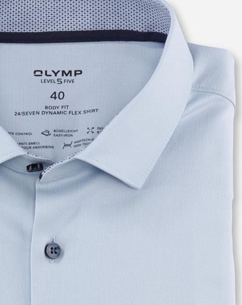Olymp Body fit: Businesshemd - blau (10)