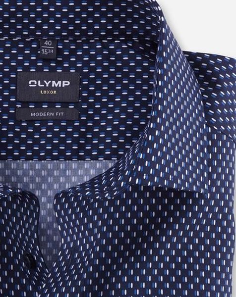 Olymp Modern Fit : business shirt - blue (19)