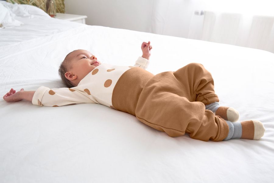 Lässig Baby bodysuit - brown/beige (Ecru)