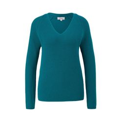 s.Oliver Red Label Knitted sweater with ribbed structure  - blue (6694)