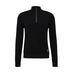 Q/S designed by Textured knit sweater   - black (9999)