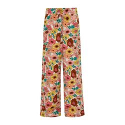 Q/S designed by Loose: trousers with floral print  - beige (08A0)