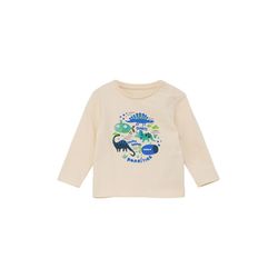 s.Oliver Red Label Long sleeve with rubberized print - beige (0805)