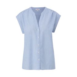 s.Oliver Red Label Viscose mix stripe blouse  - blue/white (55H5)