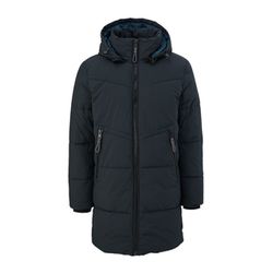 Q/S designed by Quilted jacket with detachable hood  - black/blue (9999)