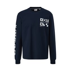 s.Oliver Red Label Sweatshirt aus Baumwollstretch  - blau (59D1)